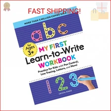 My First Learn-to-Write Workbook: Practice for Kids with Pen Control, Line Traci