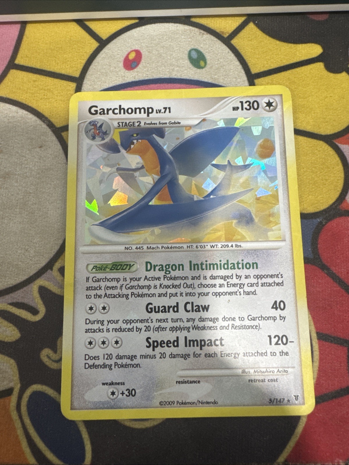 Pokémon Garchomp TCG Reverse Holo Card 5/147 Supreme Victors