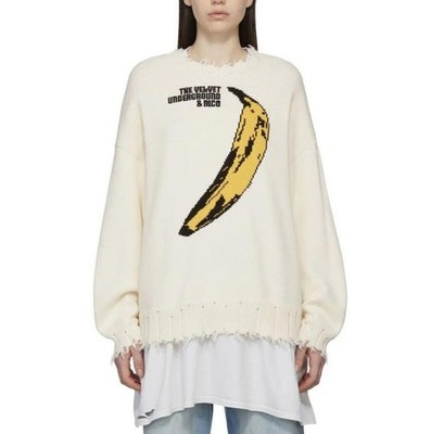 NWT~R13 The Velvet Underground Banana Oversized Sweater Size XS