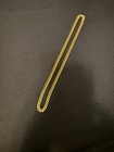 Miami Cuban Link Chain In 14k Yellow Gold Over Real Solid 925 Silver ITALY — photo 4