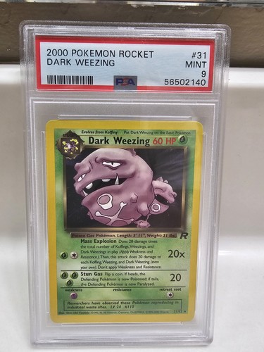 Dark Weezing (Unlimited) graded PSA 9 for sale on eBay