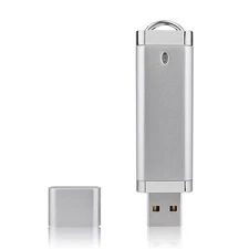 Silver 4GB USB 2.0 Metal Rectangle Flash Drive Memory Thumb Drive External Drive