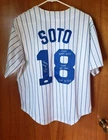 SIGNED GEOVANY SOTO MLB CHICAGO CUBS JERSEY Autograph 3 Inscripts Majestic M JSA