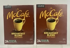 Lot of 2 McCafe Breakfast Blend Light Roast K-Cup 48 Pods EXP 09/26