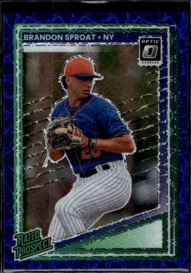 2025 Donruss #119 Brandon Sproat Optic Blue Velocity