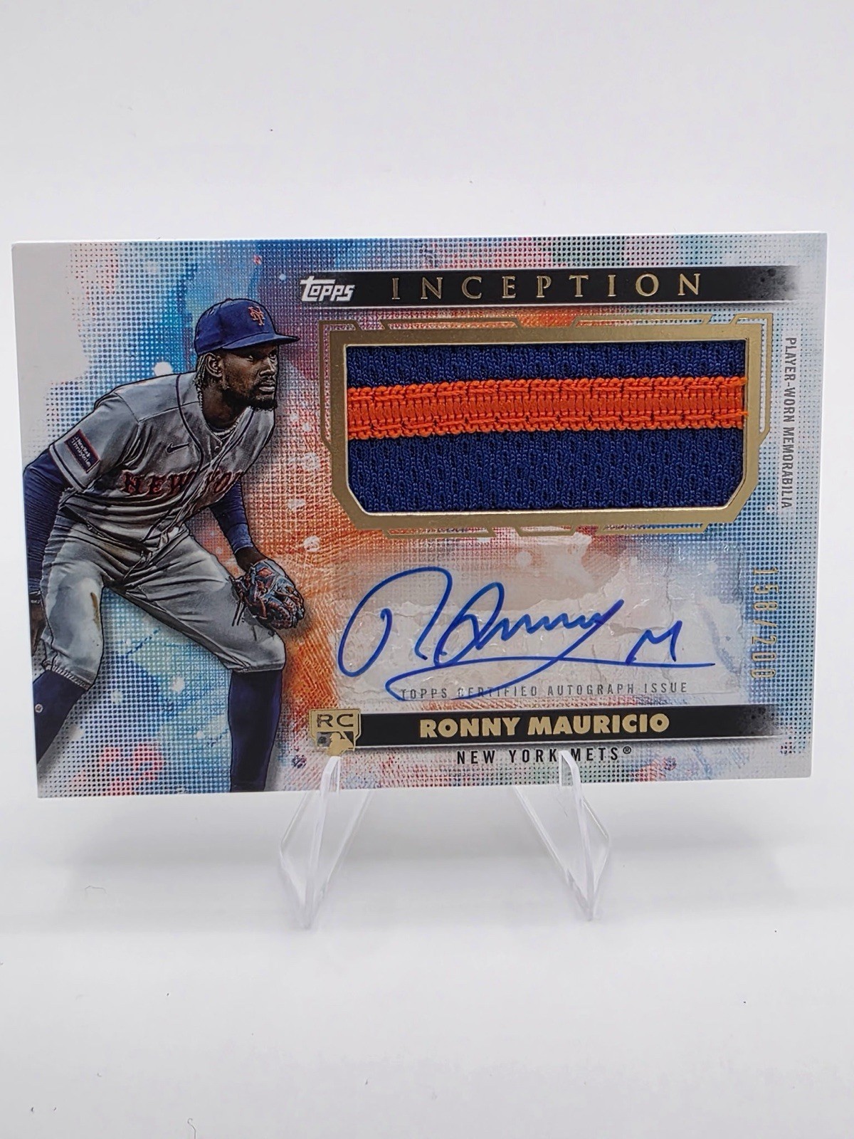Topps 2024 Inception Ronny Mauricio Mets RC Auto Patch #APC-RM 158/200