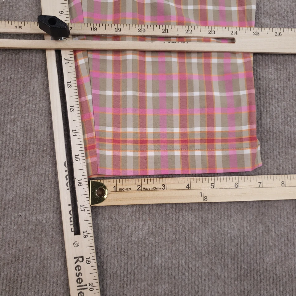 Pantalones Cortos Adidas Bermudas Para Mujer 4 Rosa Beige A Cuadros Bolsillos Largos Ligeros Foto 3 de 4