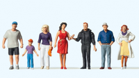 Preiser 10541 Passanten 7 Figuren H0 1:87 Neu + Ovp