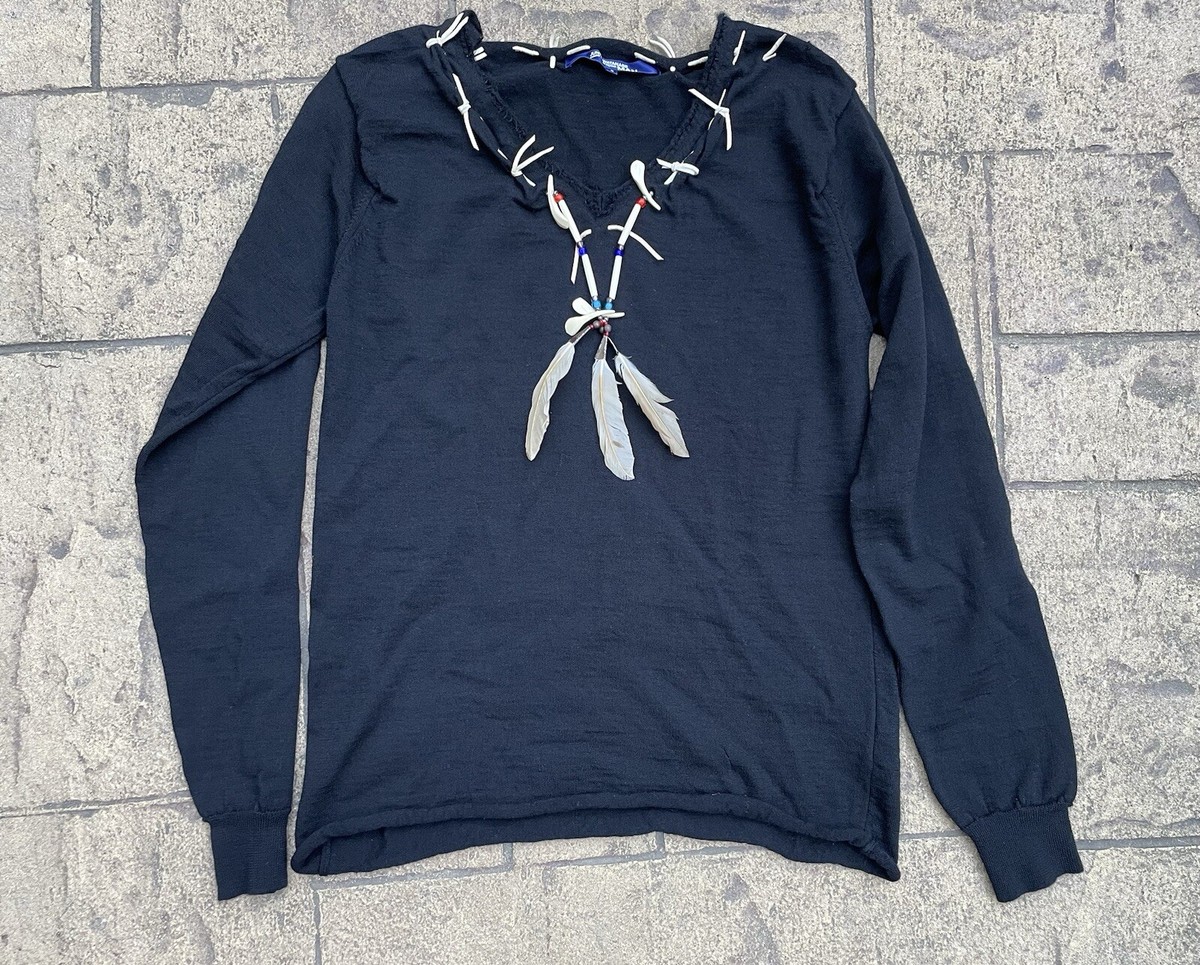 Junya Watanabe MAN Tribal Necklace AW03 Long Sleeve Sweater Junya Watanabe MAN Tribal Necklace AW03 Long Sleeve Sweater