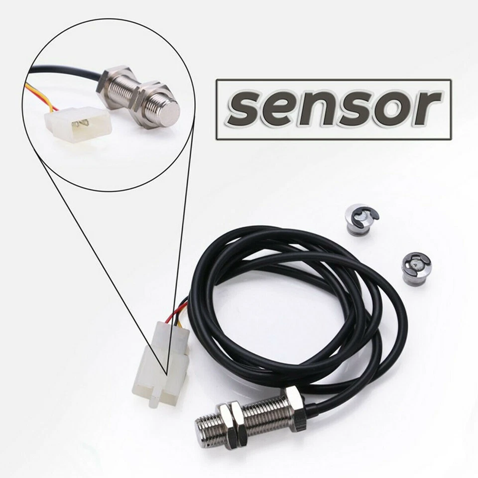 LCD Digital Universal Motorcycle Odometer Speedometer Tachometer KM/H MPH Gauge - Image 4 of 4