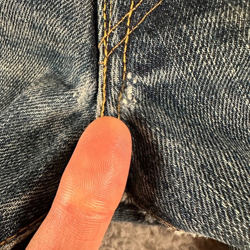 Simon Miller Knoll Selvedge Jeans Mens 32x34 Blue Japanese Denim Slim Faded Flaw - Picture 7 of 20