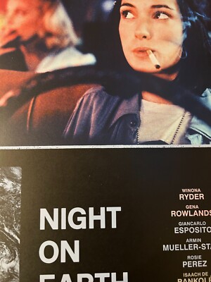Night On Earth ポスター B2サイズ Jim Jarmusch / NIGHT ON EARTH 2021 Japan Official Reissue