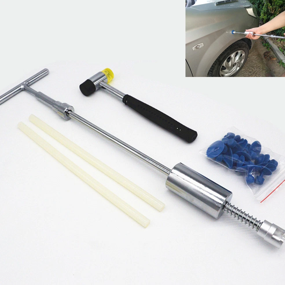 Slide hammer dent puller glue outlet