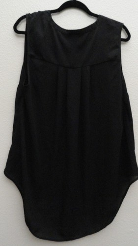 Torrid Blouse Sheer Sleeveless Black Blouse/Top/Tunic Length Sz 0 - Picture 11 of 11