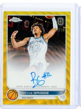 2022-23 Topps Chrome Overtime Elite BRYCE GRIGGS GOLD AUTO Refractor RC 11/50