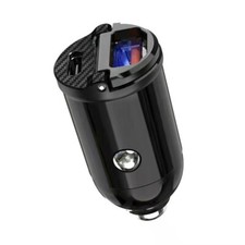 Dual USB 30W Car Charger Type-C PD QC 3.0 Fast Charger Adapter For iPhone 14 13