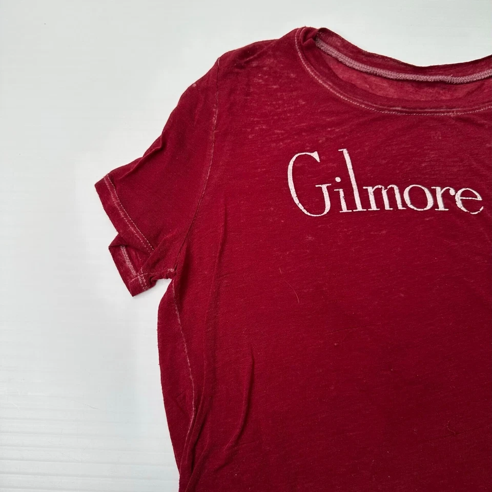 Gilmore Girls Shirt Women Medium Spell Out TV Show Light Sheer Top Party Core Go Foto 3 de 4