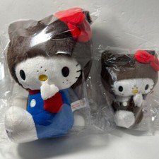 Monchhichi x Hello Kitty collaboration Plush Toy S Size Keychain Hello Kitty Set