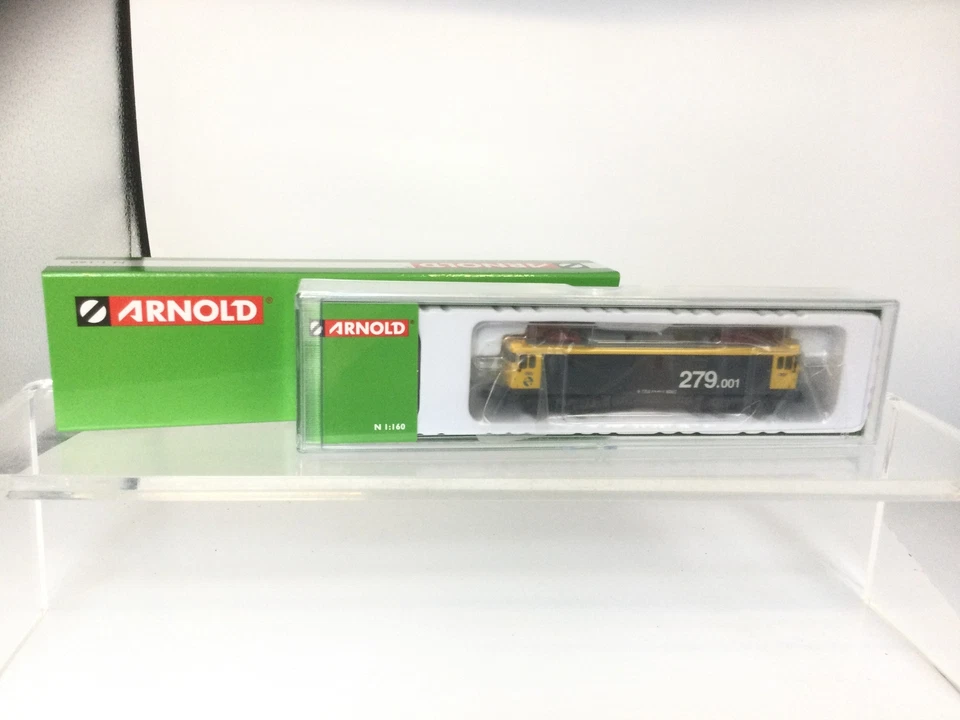 Arnold HN2561 N Gauge RENFE 279 Grey/Yellow Electric Locomotive V - Image 2 of 2