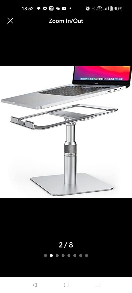 360° Rotating Ergonomic Laptop Stand – Adjustable Desk Riser for Better Posture