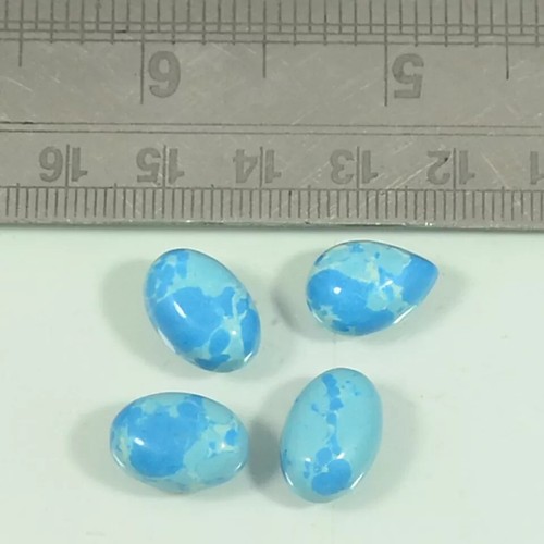 10x14 mm Larimar Oval Natural Mohave/Oyster Copper Turquoise Cabochon Gemstone - Picture 4 of 5