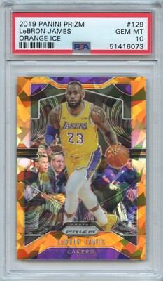 その他 2019-20 Panini Prizm Orange Ice LEBRON 2019/20 Panini Prizm Orange Ice Relic #SS-LBJ Lebron James