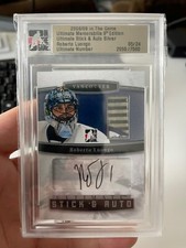 2008/09 UM9 Ultimate Memorabilia Stick Auto 5/24 Roberto Luongo