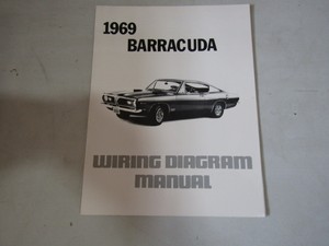 Mopar 69 Barracuda Wiring Diagram Manual 1969 | eBay