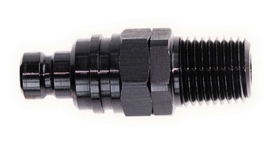 Q/R Male 1/4in NPT Plug Black JIFFY-TITE 22804