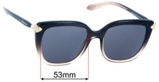 SFx Replacement Sunglass Lenses fits Bvlgari 8207-B - 53mm Wide