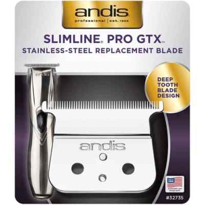 Andis Slimline  Pro GTX   #32735 Deep-Tooth Blade D-8 Zero Gapped Smooth & Fast