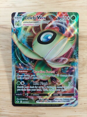 celebi pokemon card worth Celebi Vmax 008/198 Chilling Reign NM Full Art Ultra Rare Pokemon Card
