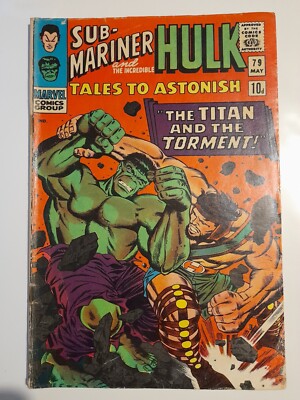 Tales to Astonish #79 May 1966  Good/VGC 3.0 Classic battle of Hulk vs Hercules