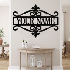 Personalized Fancy Family or child name sign, Wood plaque sign,wood Crafts