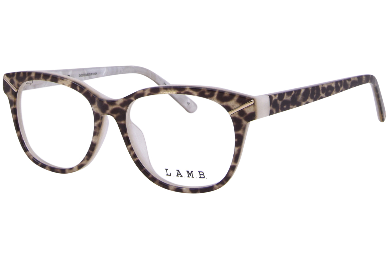 Очки LAMB LA131 MUL Женские с леопардовым блеском в полной оправе овальной формы 52 мм 29490₽