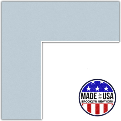 ArtToFrames Custom Baby Blue Picture Photo Frame Mat Matting Board LG