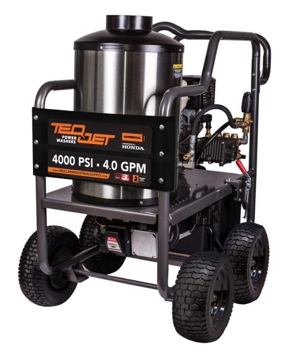 Hot Water Pressure Washer Portable, Gas, Belt Drive,Honda GX390