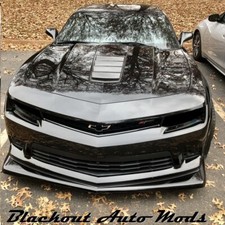 2014-2015 Chevrolet Camaro Head Light Front Blackout Kit Smoke Vinyl Overlay 2014-2015 Chevrolet Camaro Head Light Front Blackout Kit Smoke Vinyl Overlay