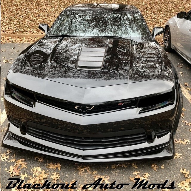 20142015 Chevrolet Camaro Head Light Front Blackout Kit Smoke Vinyl