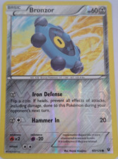 Bronzor - 60/124 - Common - Reverse Holo - Pokemon Fates Collide