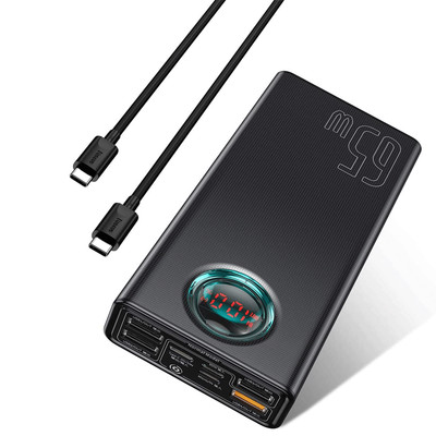 Baseus Power Bank USB Typ C PD AFC Handy Laptop Externer Ladegerät 30000mAh