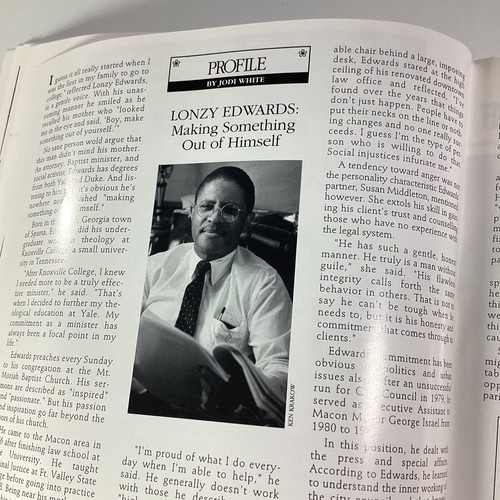 Macon Georgia Magazine 1991 RARE VHTF Cherokee Heights CNN Tom Johnson Crawford - Picture 11 of 19