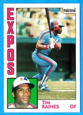 Tim Raines  # 370 - 1984 Nestle Montreal Expos (nrmt)  C