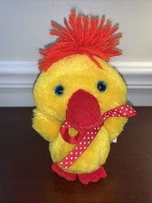Vintage Russ Berrie Co, Inc. Waddle 6" bean bag plush stuffed baby duck, 1977
