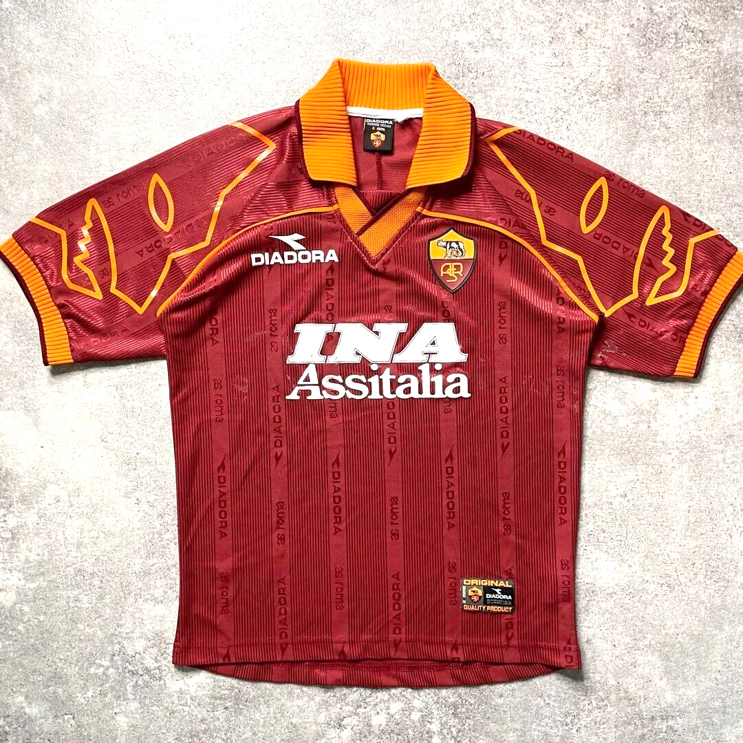 1999-00 Diadora Roma Home Shirt (when Nakata was a member 1999-00 Diadora Roma Home Shirt (when Nakata was a member