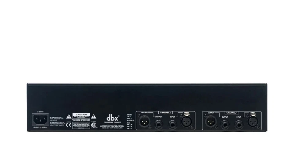 DBX 231S Dual 31 Band Graphic Equalizer Pro Audio Rack Mount EQ + Low Cut Filter - Image 2 of 2