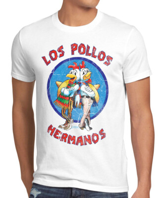 Los Pollos Herren T-Shirt breaking hermanos heisenberg walter bad white chicken