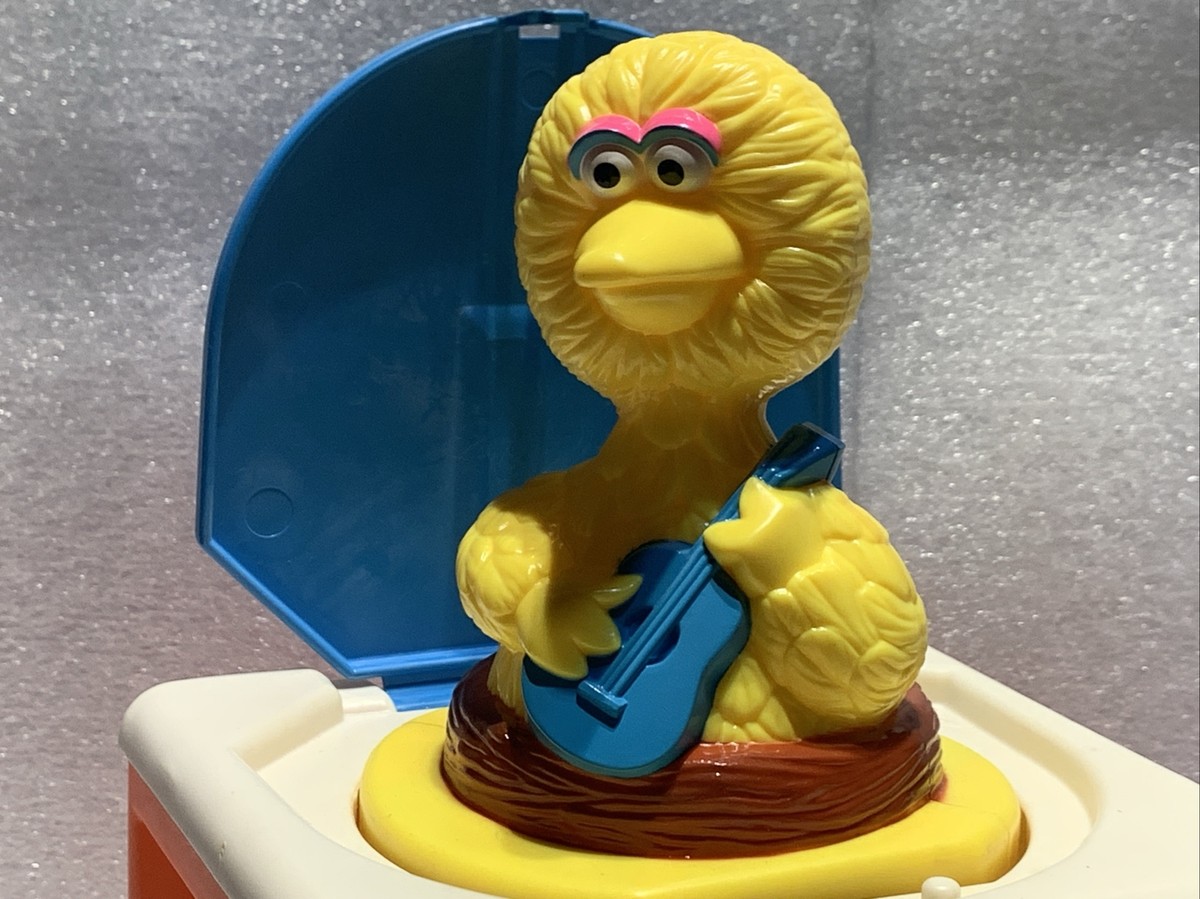 ビッグジョー　BIG JOE 　当時物　箱付完品 VINTAGE 1985 HASBRO PLAYSKOOL BIG BIRD JACK IN THE BOX