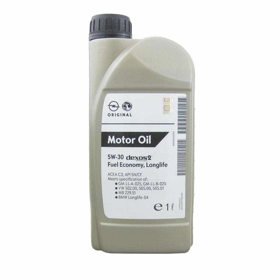 1 LT OLIO MOTORE ORIGINALE OPEL GM 5W30 5W-30 DEXOS2 PER MOTORI BENZINA E DIESEL