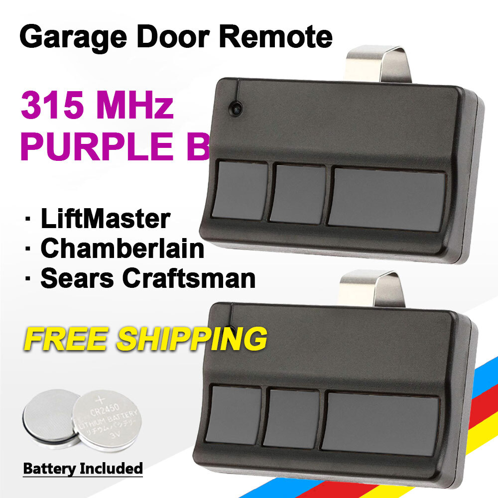 1/2PC Garage Door Opener Remote for Raynor Purple 371RGD 372RGD 373RGD